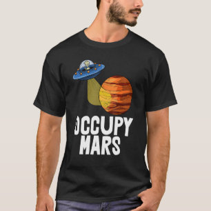 Camiseta Planície Viagem do Espaço Juvenil Ocupado Mars Cam