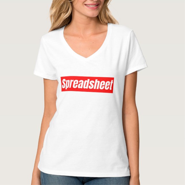Camiseta Planilha - Contador Engraçado (Frente)