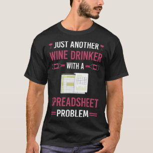 Camiseta Planilha de Bebedor de Vinho Planilhas