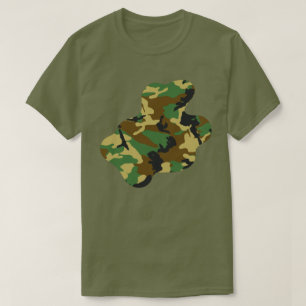 Camiseta Planilha de pintura de padrão da Camo Woodland v3