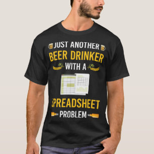 Camiseta Planilhas de Planilha do Beer Drinker