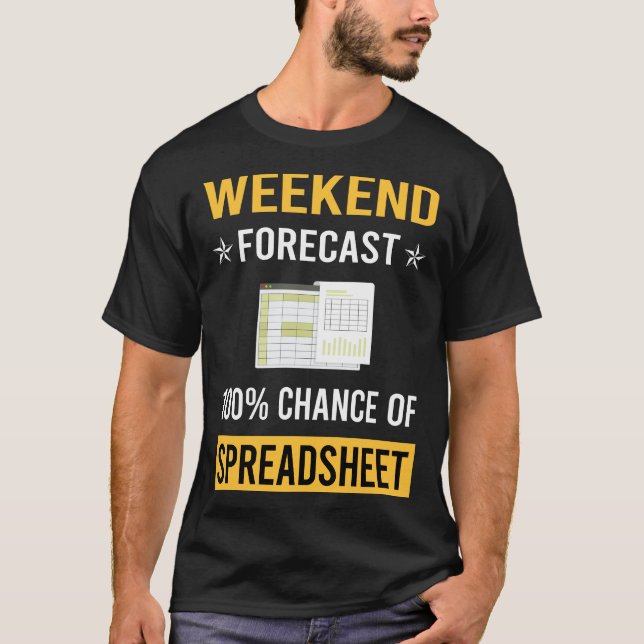 Camiseta Planilhas de Planilhas de Fim de Semana (Frente)