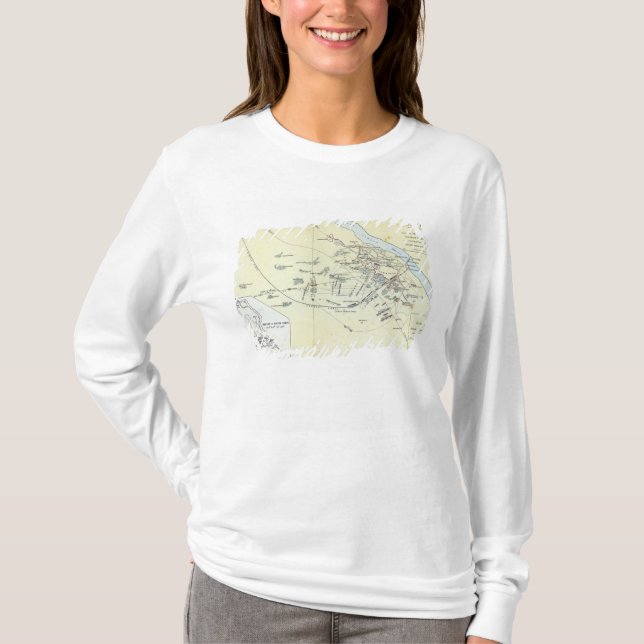 Camiseta Plano da batalha de Cawnpoor (Frente)