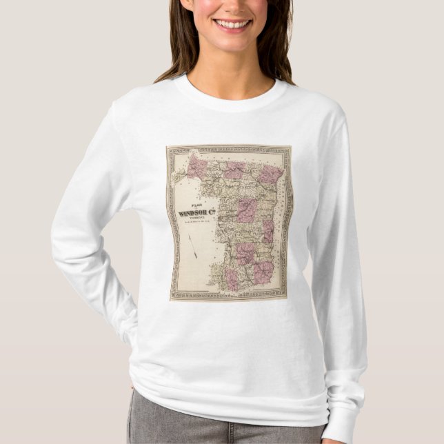 Camiseta Plano da empresa de Windsor em Vermont (Frente)