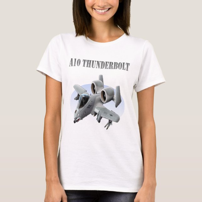 Camiseta Plano da prata do raio A10 (Frente)