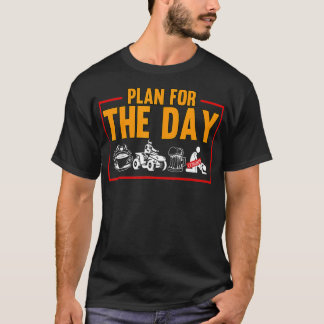 Camiseta Plano Das Mulheres Para O Quad Diário De Quatro Ro