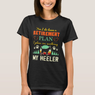 Camiseta Plano de aposentadoria australiano Bovinos Cachorr