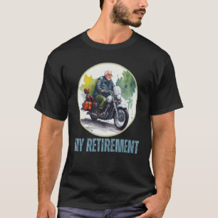 Camiseta Plano de aposentadoria Biker motociclista homens a