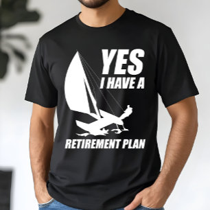 Camiseta Plano de aposentadoria Catamaran Trapeze Capitão