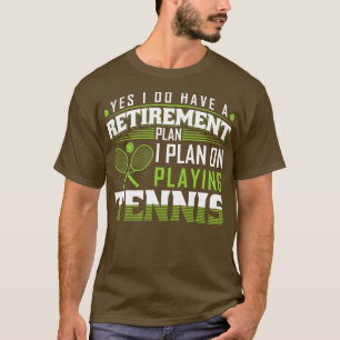 Camiseta Plano de aposentadoria Engraçado Tênis