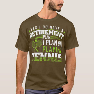 Camiseta Plano de aposentadoria Engraçado Tênis