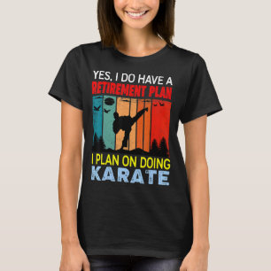 Camiseta Plano de Aposentadoria Slogan Pôr do Sol Retrô Eu