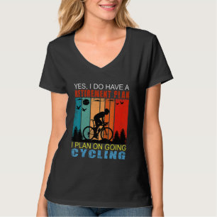 Camiseta Plano de Aposentadoria Slogan Pôr do Sol Retrô Eu