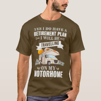 Camiseta Plano de aposentadoria viajando no meu carro de ca