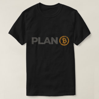 Camiseta Plano de Bitcoin Design de Criptomoeda