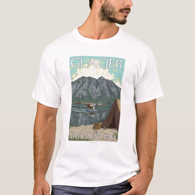 Camiseta Plano de Bush & pesca - parque nacional de (Frente)