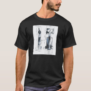 Camiseta Plano de Carro de Corrida de Fórmula Engenharia Me