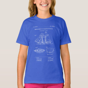 Camiseta Plano de embarcação à vela patente