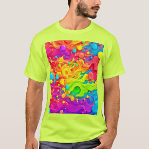 Camiseta Plano de Fundo de Seleção de Cores