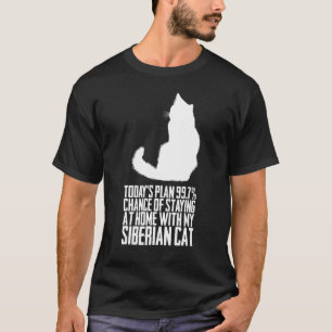Camiseta Plano de hojechance de ficar em casa com meu siber