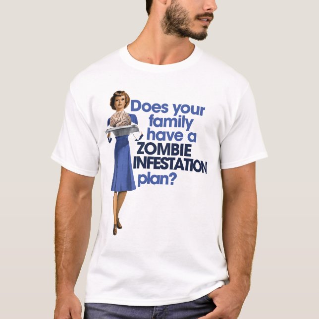 Camiseta Plano de Infestação Zombie (Frente)