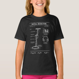 Camiseta plano de patente de detector de metal