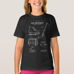 Camiseta Plano de patente de hóquei no gelo