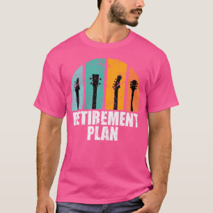 Camiseta Plano de Pensão Musical, Violão Elétrico Acústico