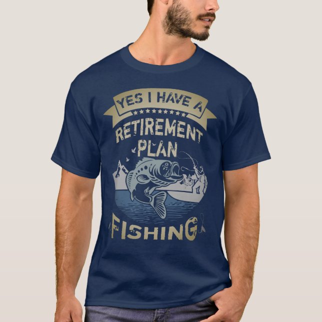 Camiseta Plano De Pesca Reformado (Frente)
