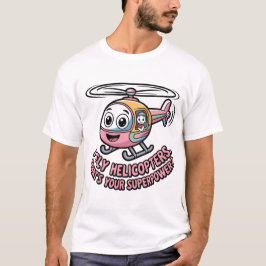 Camiseta Plano de Piloto de Helicóptero – Eu Voo Helicópter