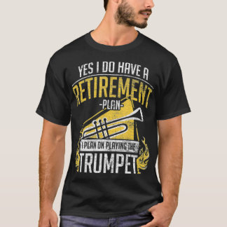 Camiseta Plano De Reforma A Jogar O Trompete