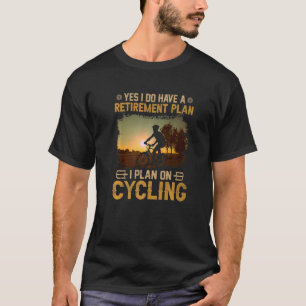 Camiseta Plano de Reforma da Bicicleta de Ciclo de andando