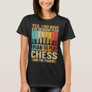 Camiseta Plano De Reforma Joga Xadrez No Parque Chess Play
