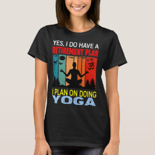 Camiseta Plano De Retirada Do Slogan Retroativo I Planejo N