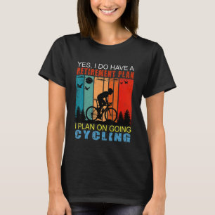 Camiseta Plano De Retirada Do Slogan Retroativo Que Planejo