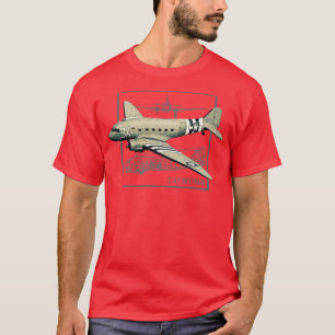 Camiseta Plano de transporte militar de Dakota do Sul C47