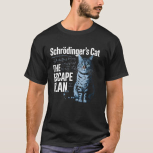 Camiseta Plano do Gato de Schrodinger Piada Ciência Física