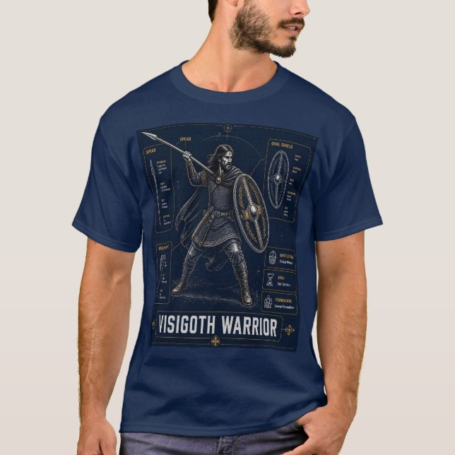 Camiseta Plano do Guerreiro Visigodo (Frente)