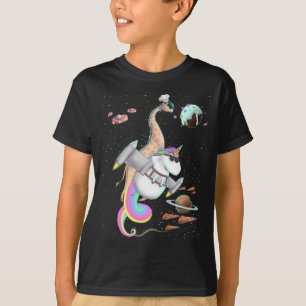 Camiseta Plano do Partido Espacial da Pizza de Comida do Un