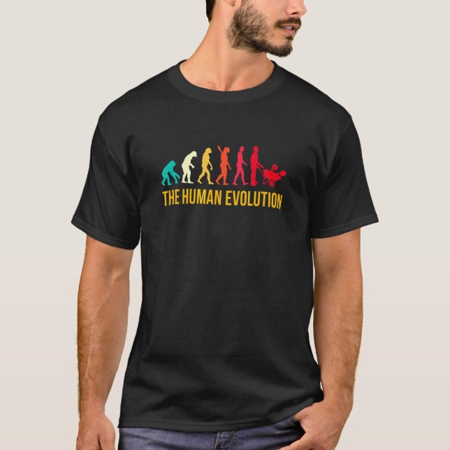 Camiseta Plano Gráfico de Evolução de Flores Botânicas de J (Frente)
