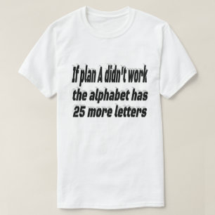 Camiseta Plano Não Funcionou Cotação Motivacional