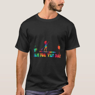 Camiseta Plano Para O Dia Da Pasta De Vinho De Café Bo