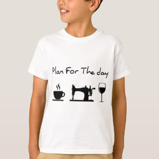 Camiseta Plano Para O Dia Da Seminária De Café Engraçado