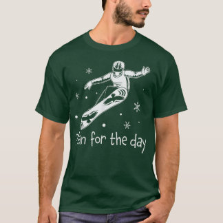Camiseta Plano Para O Dia De Snowboard Snowboard Dons Sn