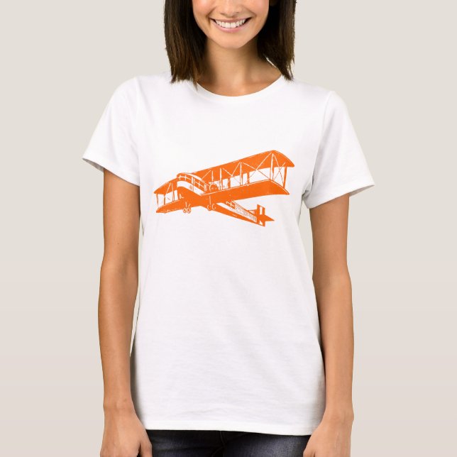 Camiseta Plano Vintage - Laranja (Frente)