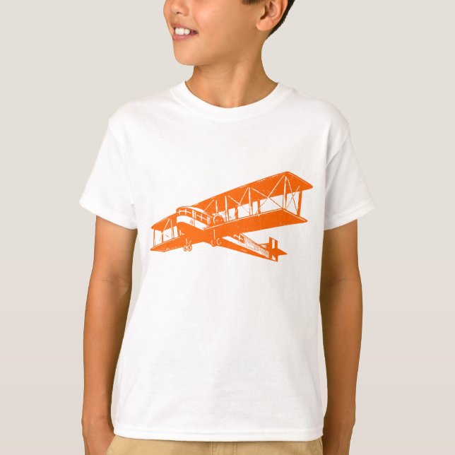 Camiseta Plano Vintage - Laranja (Frente)