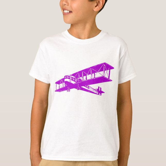 Camiseta Plano Vintage - Roxo (Frente)