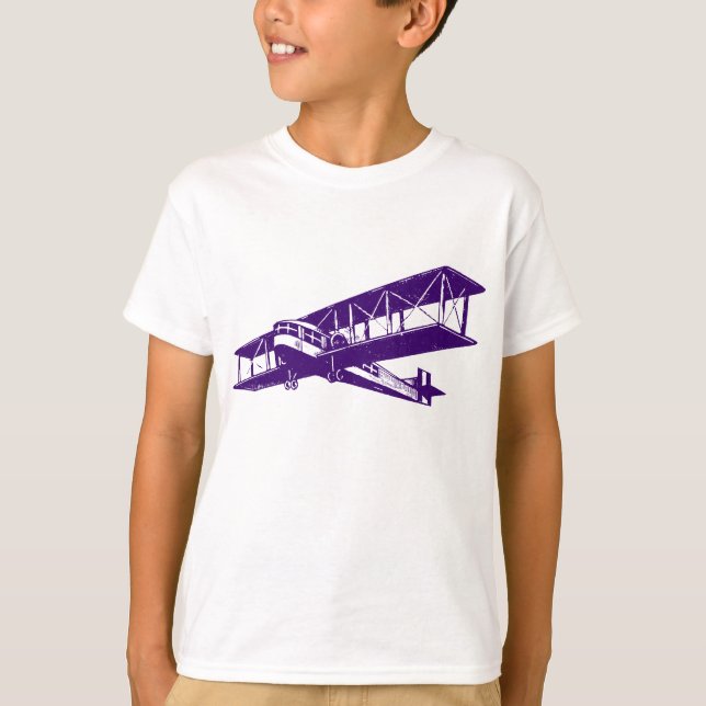 Camiseta Plano Vintage - Roxo Profundo (Frente)