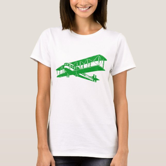 Camiseta Plano Vintage - Verde Grass (Frente)