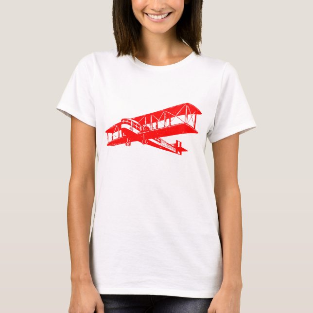 Camiseta Plano Vintage - Vermelho (Frente)